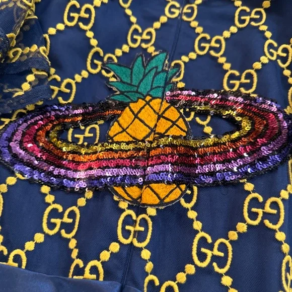 Price Drop ❤️ Gucci Tulle GG logo dress with sequin embroidery - Picture 14 of 14